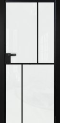 Двери ALUM №6, Алюминиевый профиль черный