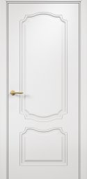 Венеция фрезерованная, раздвижная дверь, эмаль белая