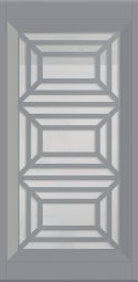 Фасады фрезерованные с решеткой, эмаль RAL 7040
