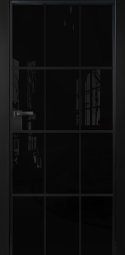 Двери ALUM №10, Алюминиевый профиль черный