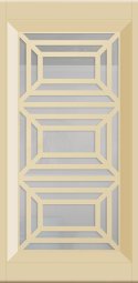 Фасады фрезерованные с решеткой, эмаль RAL 1015