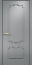 Венеция фрезерованная, раздвижная дверь, эмаль RAL 7040