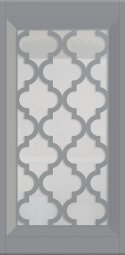 Фасады фрезерованные с решеткой, эмаль RAL 7040
