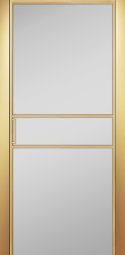 Двери ALUM №2, Алюминиевый профиль золото