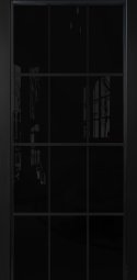 Двери ALUM №10, Алюминиевый профиль черный